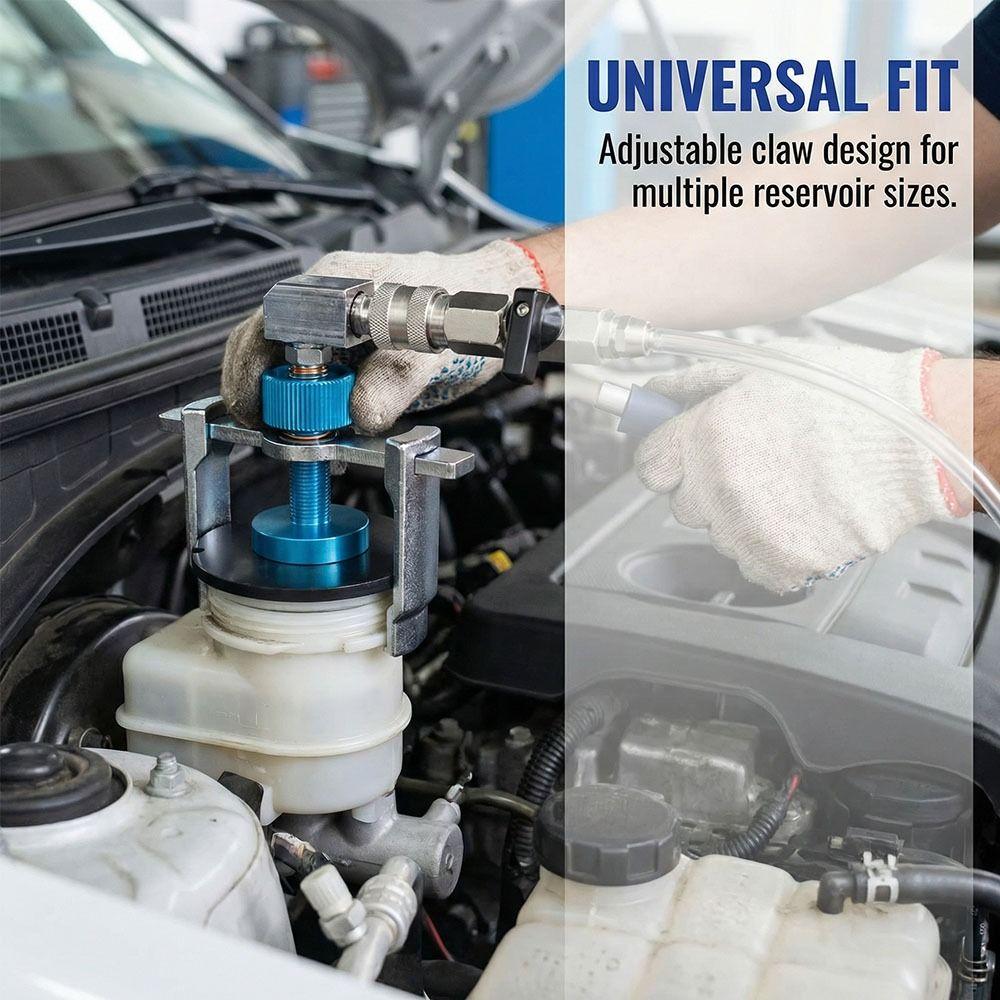 Universal Adapter Master Cylinder Adapter Kit Brake Bleeder Tool  Fluid Replacement