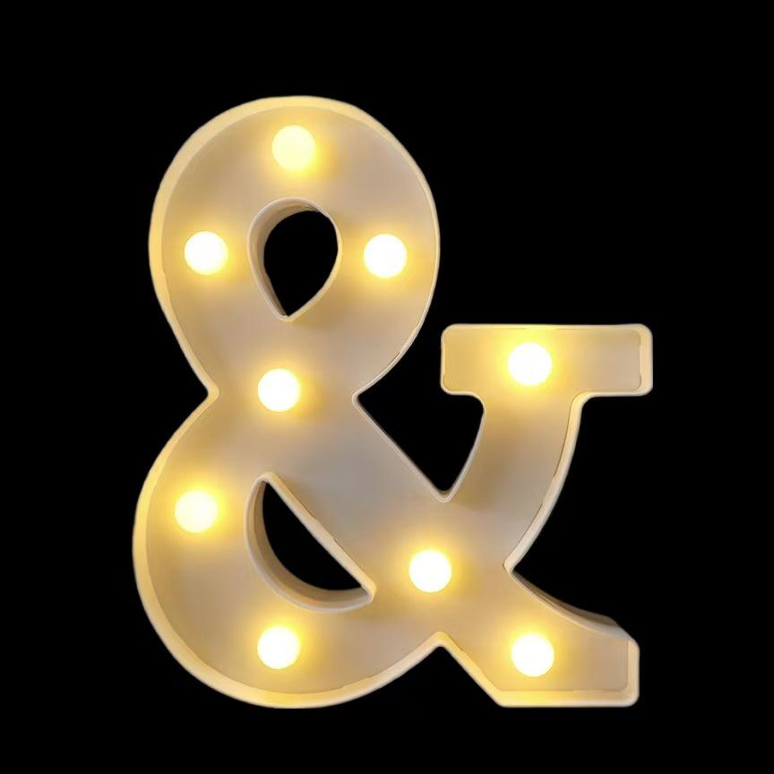 "Romantic LED Letter Lights: Perfect for Proposals, Birthday Decorations, and Event Styling"