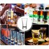 12pcs Shot Glass with Heavy Base Whiskey Shot Glasses Clear Shot Glasses Set Round Shot Glass Bulk Small Shot Cups for Vodka Whiskey Tequila Espresso