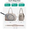 Tennis Tote Bag Lightweight with Wet Pocket with Shoe Compartment Spacious Polyester Pickleball Bag Carry Weekender Duffel
