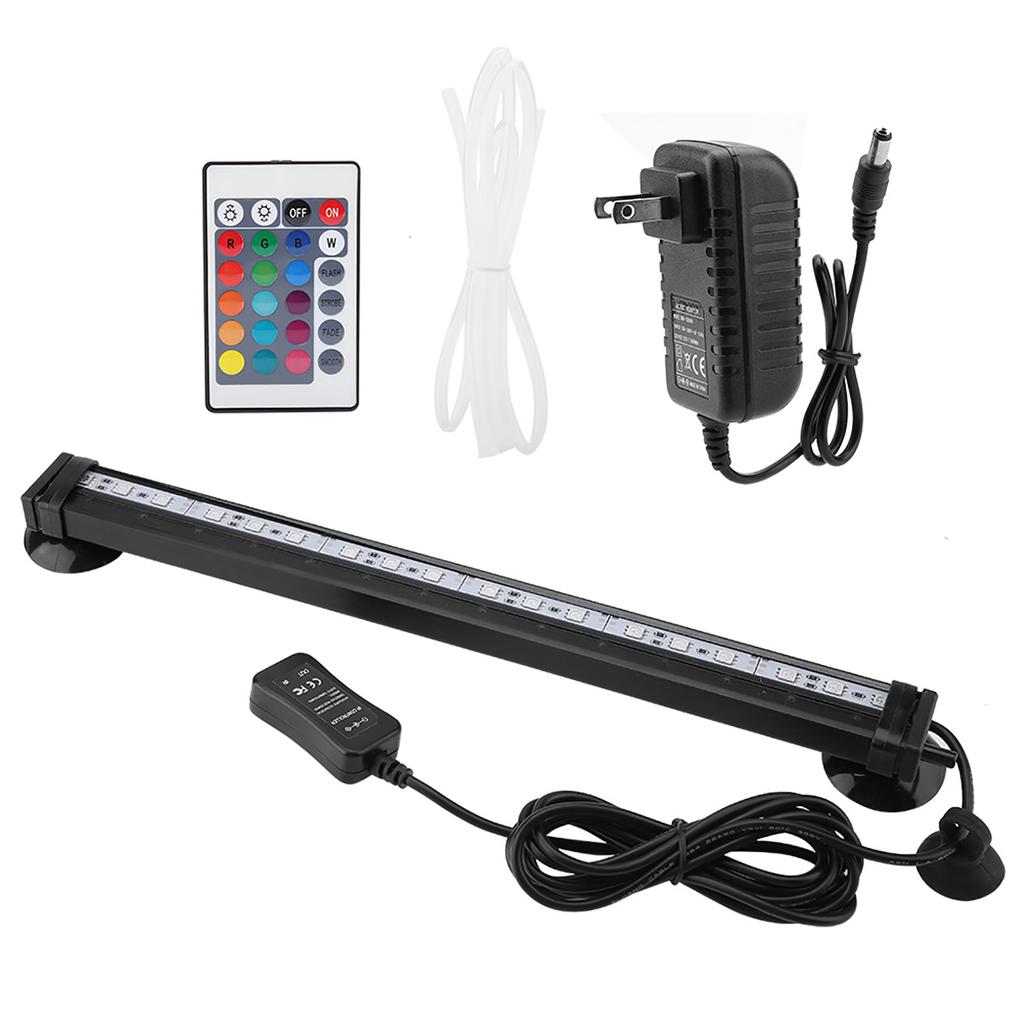 Fish Bubble Light Underwater Led Light with Remote Control Aquarium Light Kit 16cm