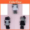 Kt Series Cat Plush Toy Keychain With Short Plush Material For Gifts And Accessories