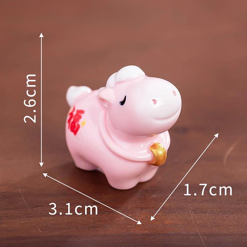 2026 Horse Year Zodiac Cartoon Lucky Pony Miniature Ornaments DIY Car Spring Festival Office Desktop Decorations