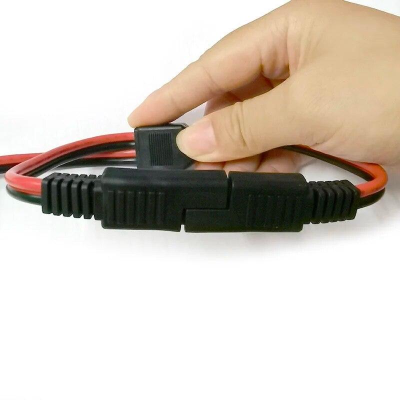 1 SAE To 2 SAE Power Extension Connector Plug Cable Solar Panel Battery Adapter Quick Connect Disconnect 14AWG 18AWG 10A 20A