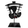 Fireplace Fan Powered Fireplace Fans Small Designed 3 Blades Heat Black TP2006-3-B61B