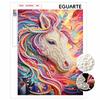 DIY Frameless Pearl Art Painting Kit Colorful Unicorn Fantasy 3D Bead Canvas Handmade Craft for Adults Wall Decoration Gift