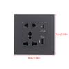 Type C Port Socket Power 4000Ma Usb Outlet Household Embedded Wall Power Usb Outlet Modern Electrical Wall Panel For Home Office