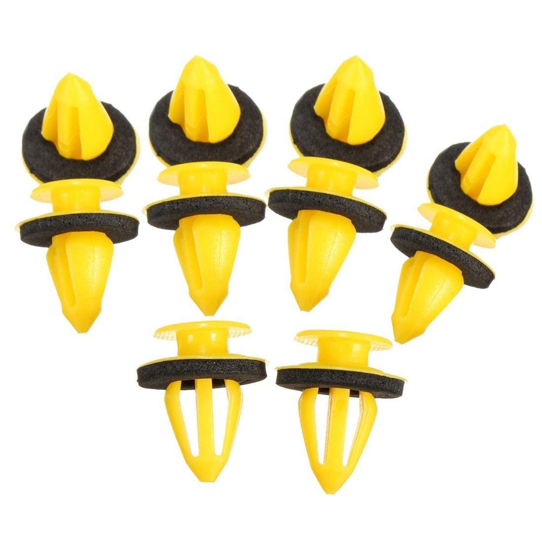 10x Windscreen Side A Pillar Yellow Fastener Trim Clips For U8I98589