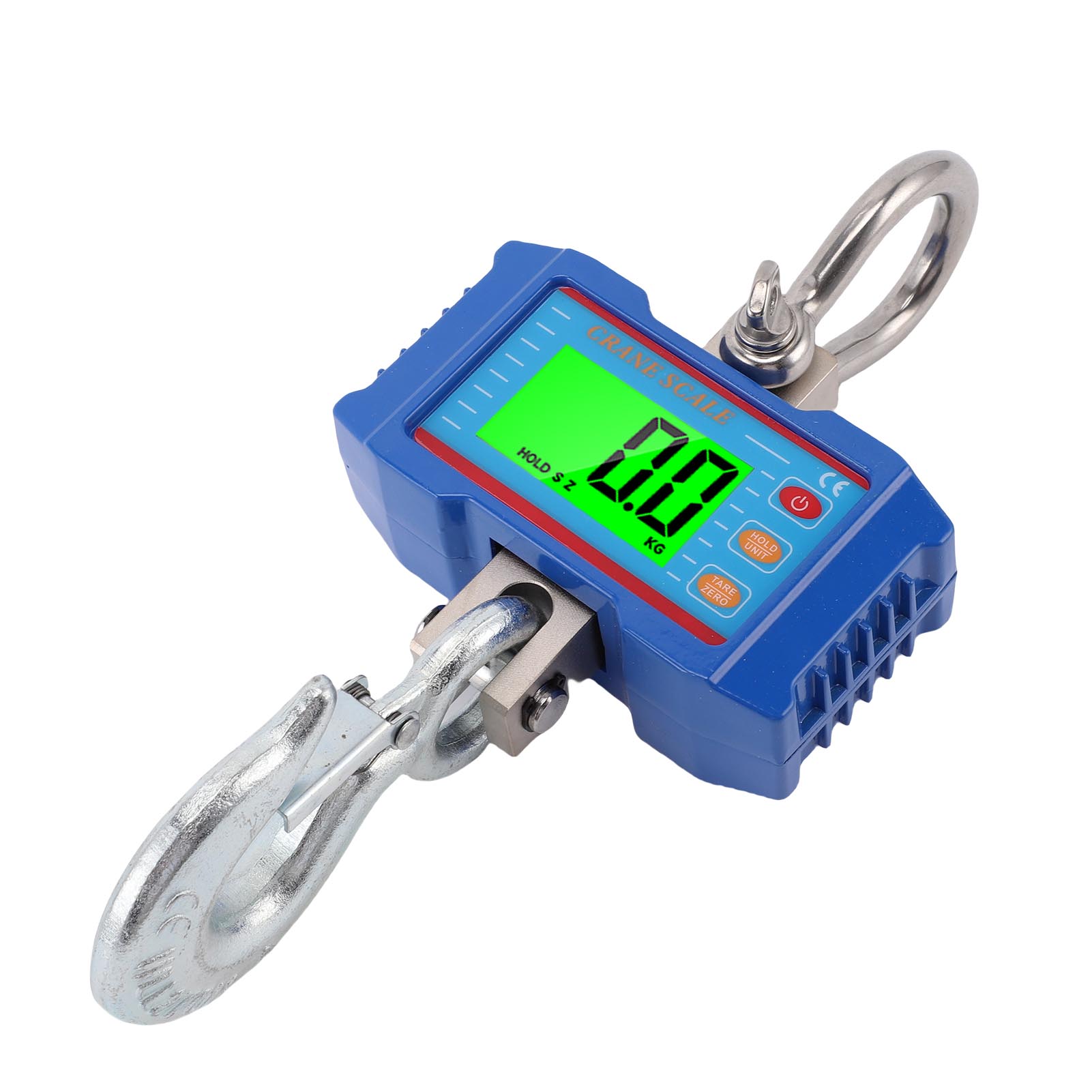 

Digital Crane Scale 2000KG 4400lb Accurate with LCD Backlight Remote Unit Switch Data Hold Tare Reset for Industrial