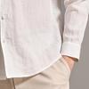 António 100% Linen Men's Business Long Sleeve Shirt