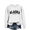 Women's Simple Round Neck Casual Long Sleeve Spot Goods Loose Hoodie - Alaska Design