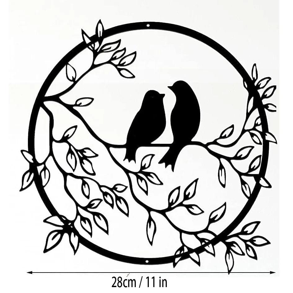 

Металлическое настенное искусство «Птица на ветке дерева» — потрясающий декор для гостиной, офиса и дома, идеально подходит для новоселья светло-серый