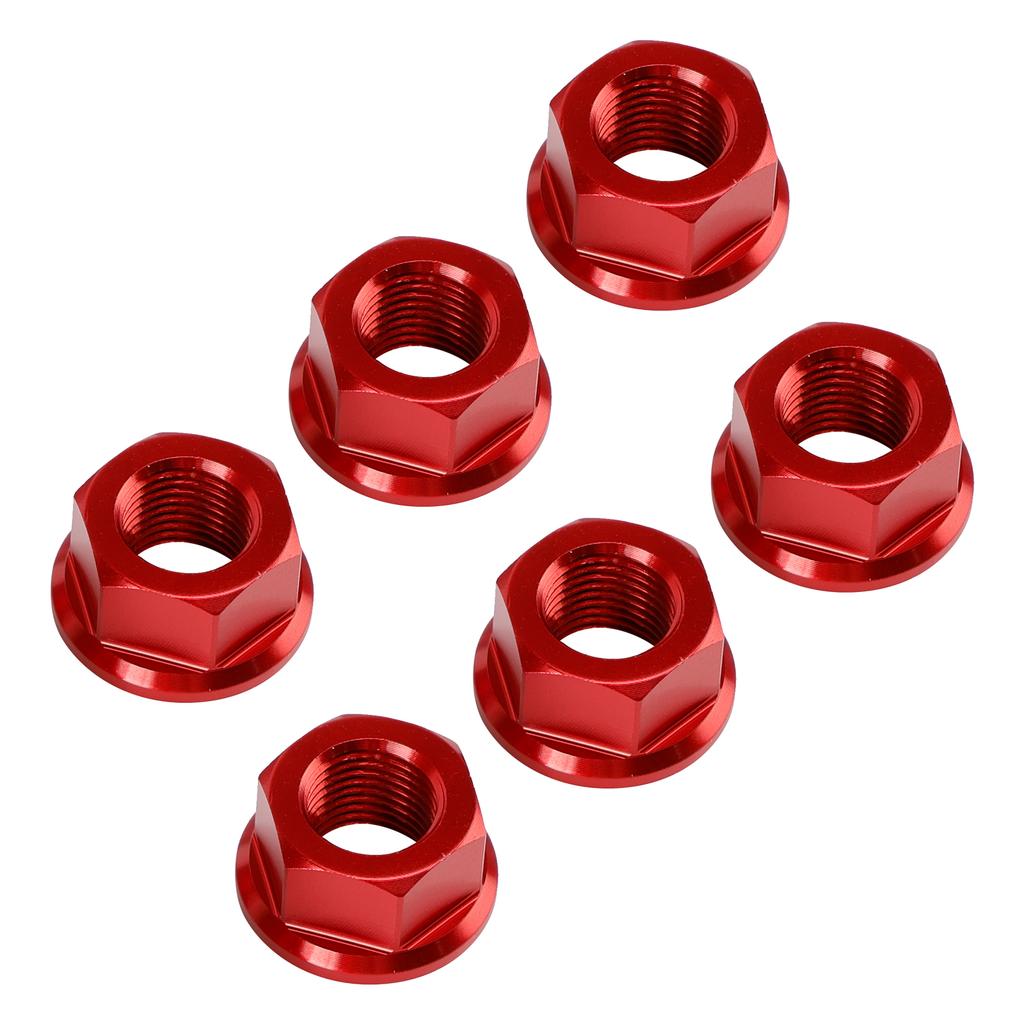 6x Rear Sprocket Nuts M10 x 1 Red For Ducati 1098 1098S 1098R 1198 S 2007-2011