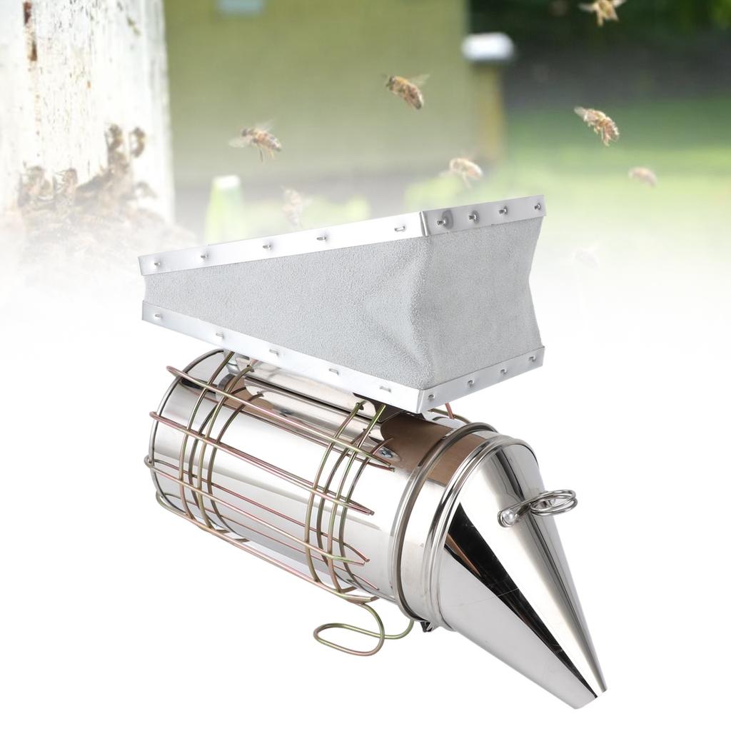 Beehive Smoker Stainless Steel   Wood Bee Smoker Beekeeping Equipment with Filter for Beekeeper Tool