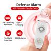 Low Battery Notice Portable Alarm Keychain LED Strobe Light Personal Security Alarm  Women