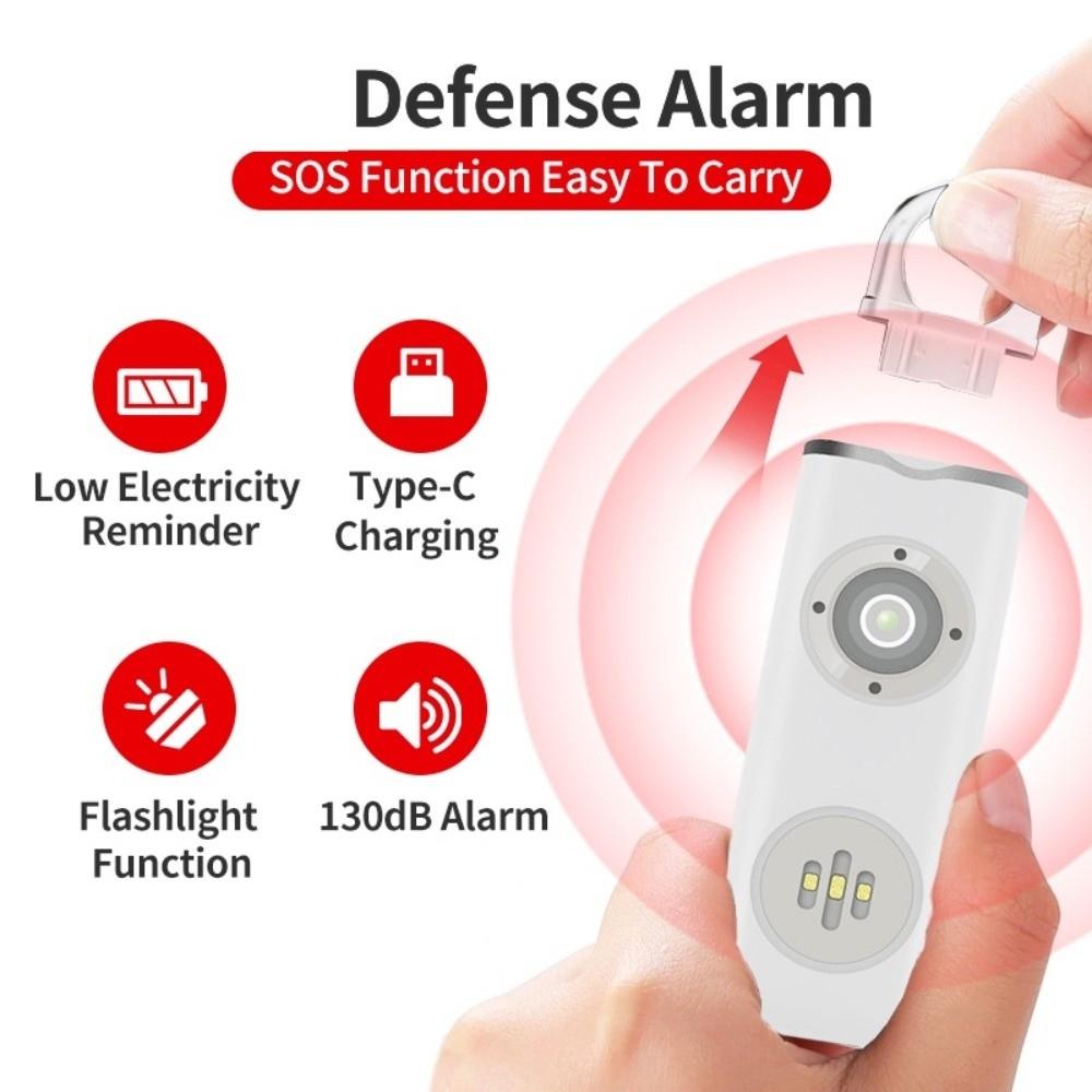 Low Battery Notice Safe Sound Personal Alarm LED Strobe Light Personal Security Alarm  Elderly