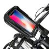 1L Bike Bag Front Bicycle Frame Bag Waterproof  Phone Touch Screen Case Top Tube Cycling Bag Reflective Outdoor Cycling Gear