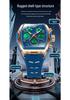 Sanda Dual Display Waterproof Barrel-Shaped Electronic Watch with Alarm for Students and Parties