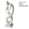 Kiss of Love Figurine, 3D Printed Kissing Couple Statue, White Abstract Art Man And Woman Sculpture for Home Table Shelf Entrance Cabinet Decor