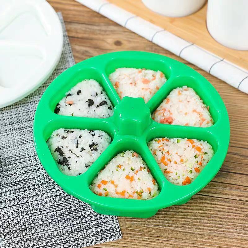 Onigiri Sushi Maker: 6-in-1 Seaweed Rice Roll Mold Tool