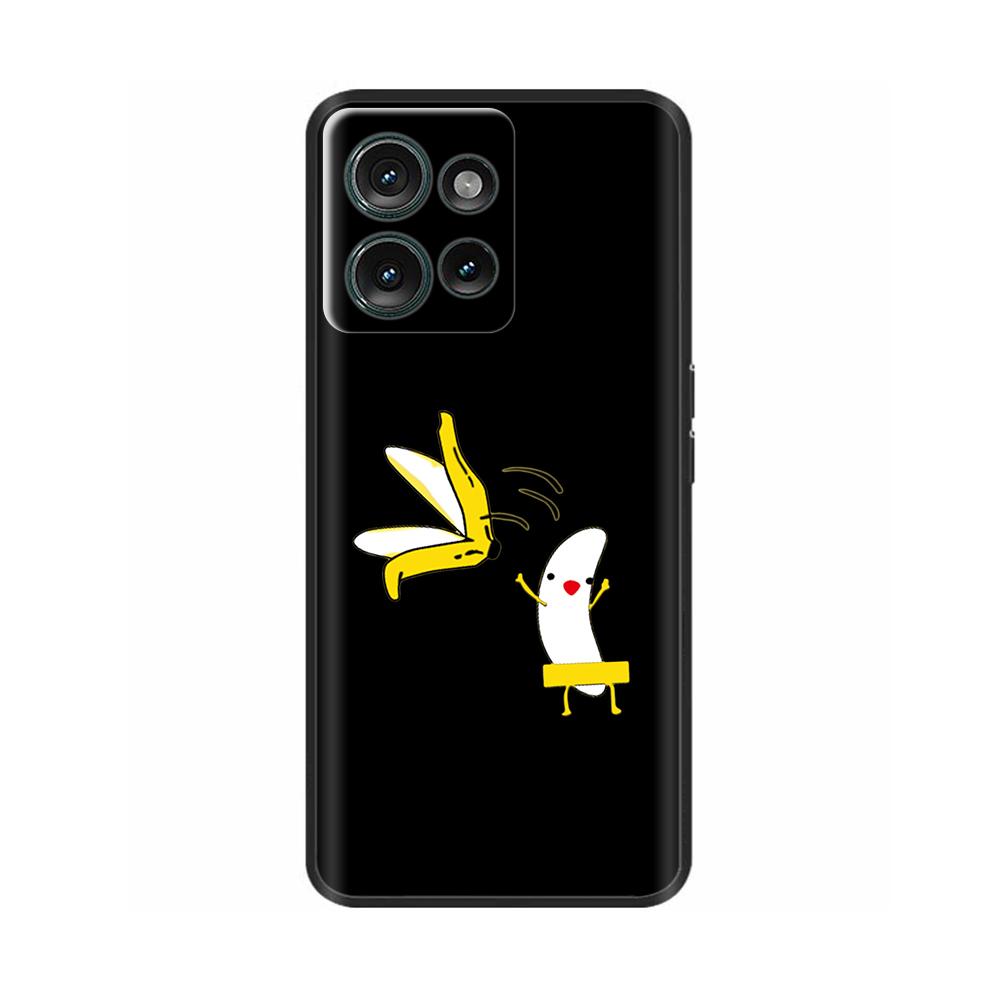 Black Case For Motorola MOTO Edge 50 5g Back Cover Phone Case For MOTO Edge 50 Edge50 Soft Silicone Bumper Shockproof Para Coque