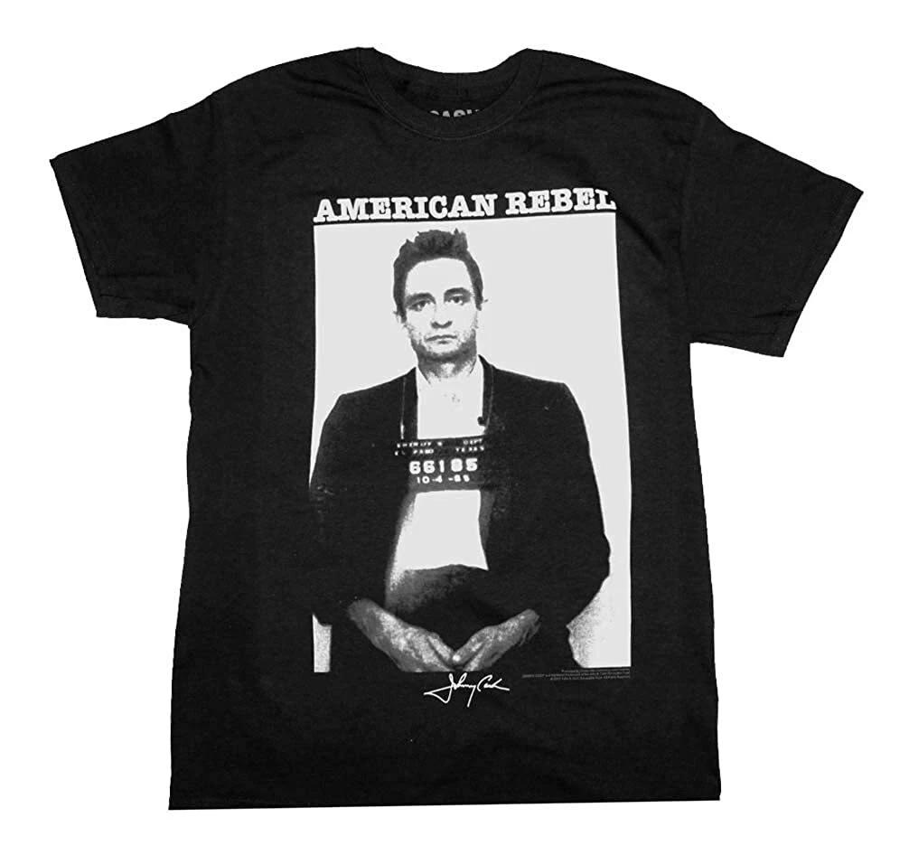 Authentic JOHNNY CASH Mug Shot T-Shirt S-3XL NEW M
