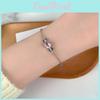 Heart Pink Charming Bracelet For Teens Everyday With Geometric Alloy Design