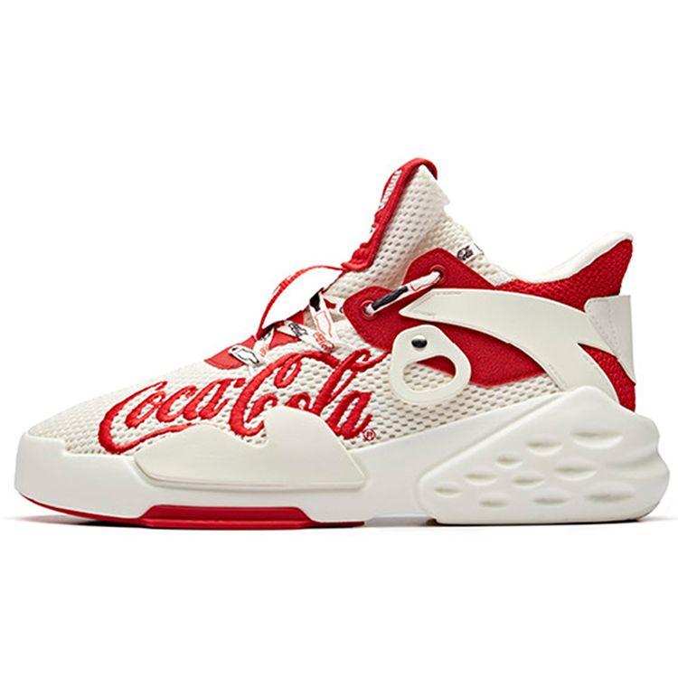 ANTA x Coca Cola Retro Dad Shoes White Red Men 12928088-9 35.5