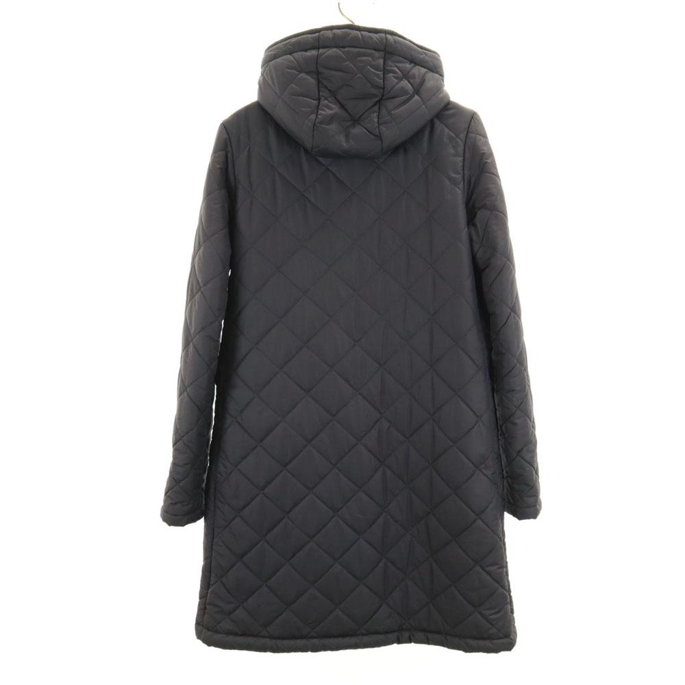 Mackintosh Made In Scotland Quilted Coat 34 Charcoal Gray Back Bore Women Used