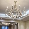 American Crystal Chandelier France Chrome Pendent Lamp For Living Room Dining Room Bedroom Lighting Home Decor Droplight