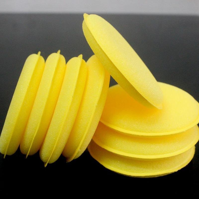 12 Pcs Car Foam Sponge Wax Applicator Cleaning Detailing Pads Car Waxing Polishing Pad 10cm Car Wash Care Cleaning Kit