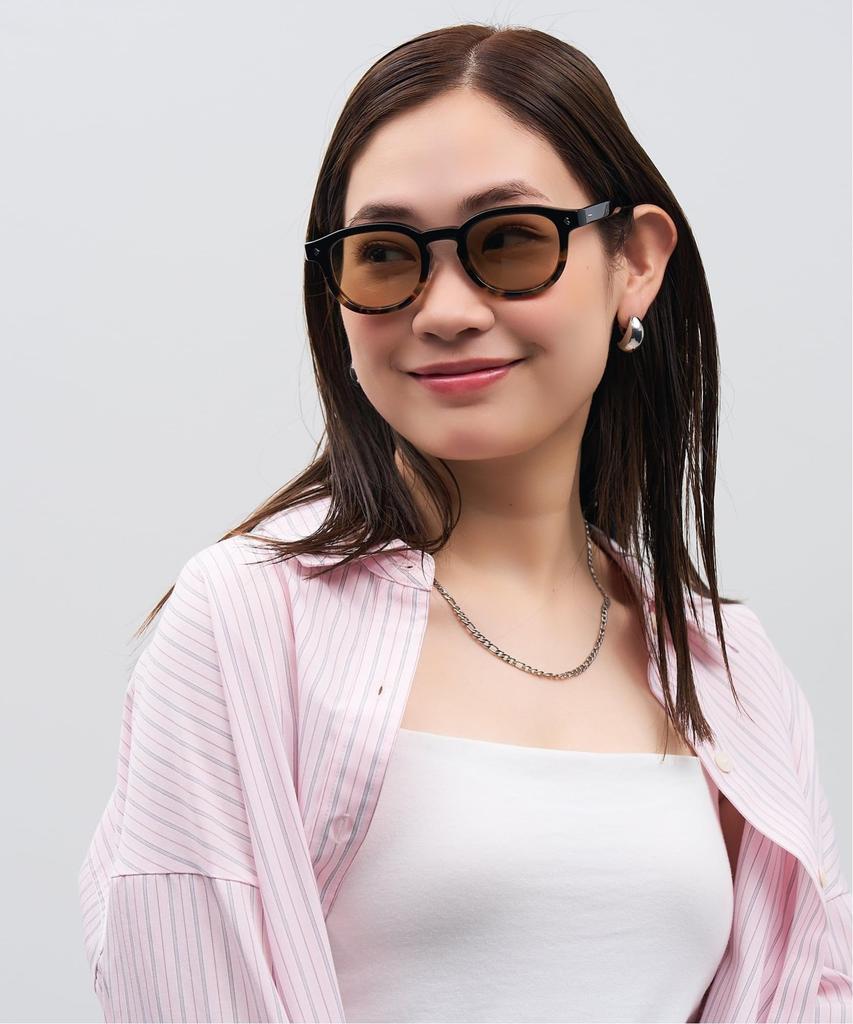 JOURNAL STANDARD Relume Sunglasses Colored Thick UV for for Unisex [Zoff] Boston-style (Black (Gradient) - ZN261G03_18E1) Lenses, Frame, Stylish,