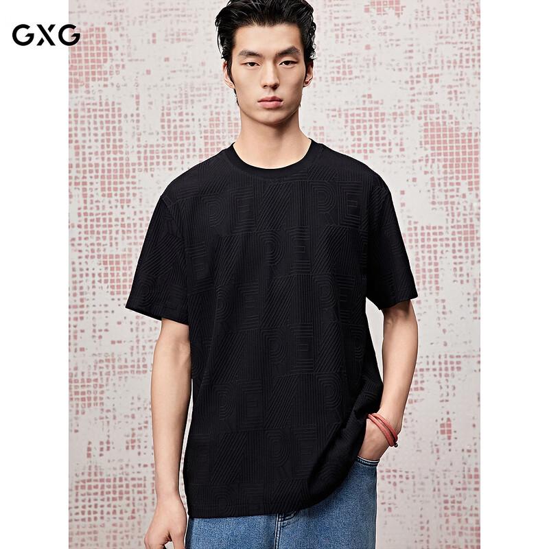 GXG Men s Round Neck Short Sleeve Knit T-shirt 185 XXL