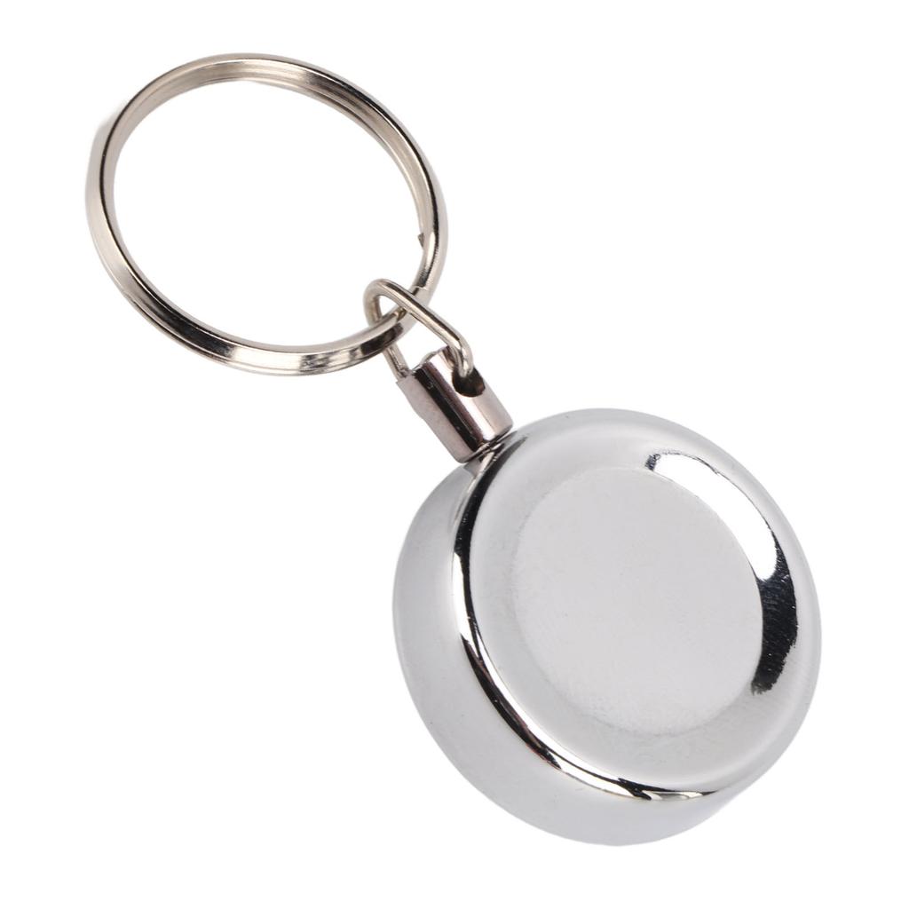 Wysoka wytrzymałość stalowy brelok z drutu metalowy zwijany brelok antyzaginieniowy klips do paska