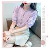 Summer New Women's Fashionable Age-reducing Embroidered Cotton Shirt Women's Fashionable Cotton Puff Sleeve Loose Top