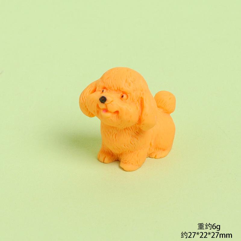 Cute Resin Dog Figure Realistic Animal Statue Mini Desk Car Decor Micro Landscape DIY Craft Ornament Gift