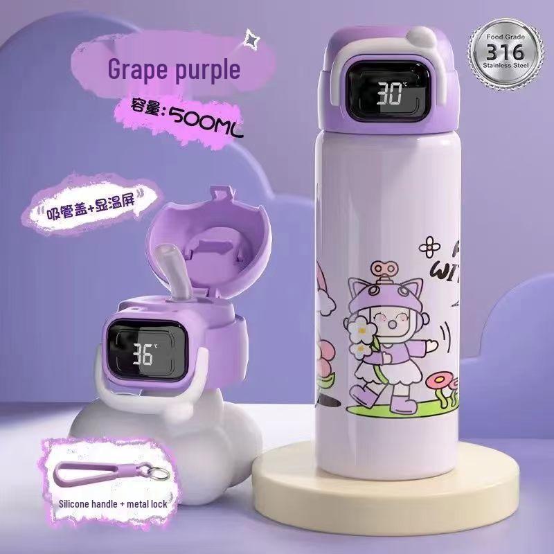OLOEY Kids  Smart Temperature Display Insulated Water Bottle