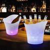 Secchiello per ghiaccio illuminato a LED, Secchiello per birra luminoso con luci a cambio colore, Raffreddatore per champagne a batteria per Bar KTV Festa