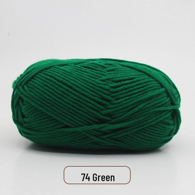5-Strand Milk Cotton Yarn Scarf & Hand-Knitted Hat Yarn - Baby Soft, Medium Thickness, Free Shipping