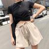 Women's Casual Cotton-Linen Blend Shorts
