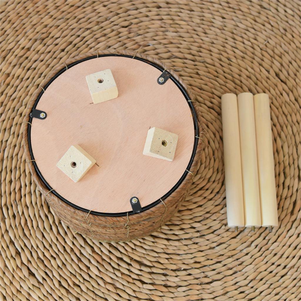 Woven Plant Rack Flower Frame Pots Straw Pots Hand Arrangement Plant Stands Indoor Holder Stool Pots Trays Decorations