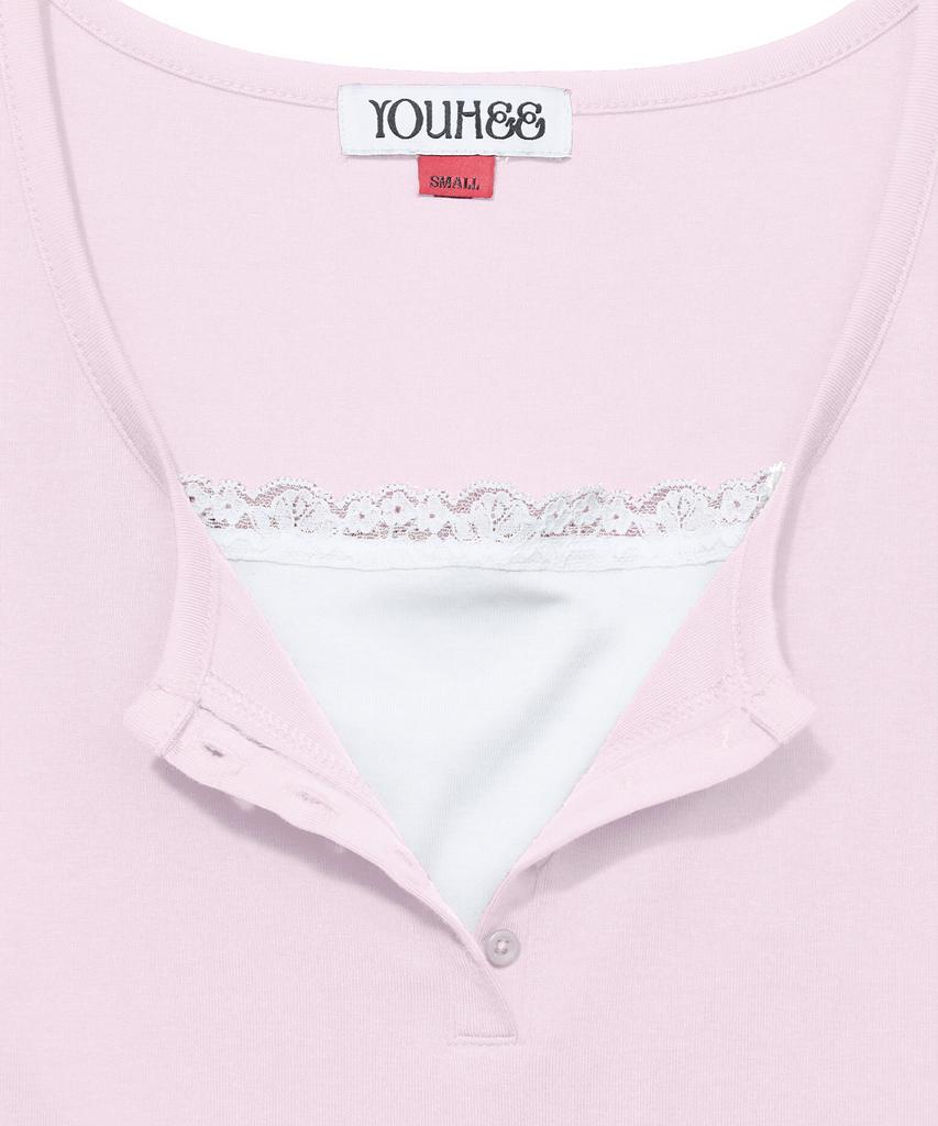 YOUHEE Lace Layered Long Sleeve_Pink