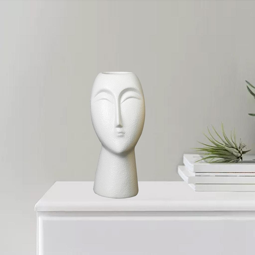 Buy Ceramic Vase Modern Flower Pot Decoration Home Table Decor White at