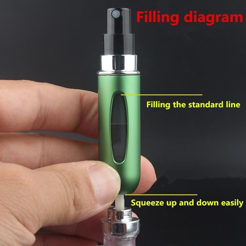 10Colors Portable Mini Empty Refillable Perfume Atomizer Bottle Travel Scent Pump PortableSpray Case