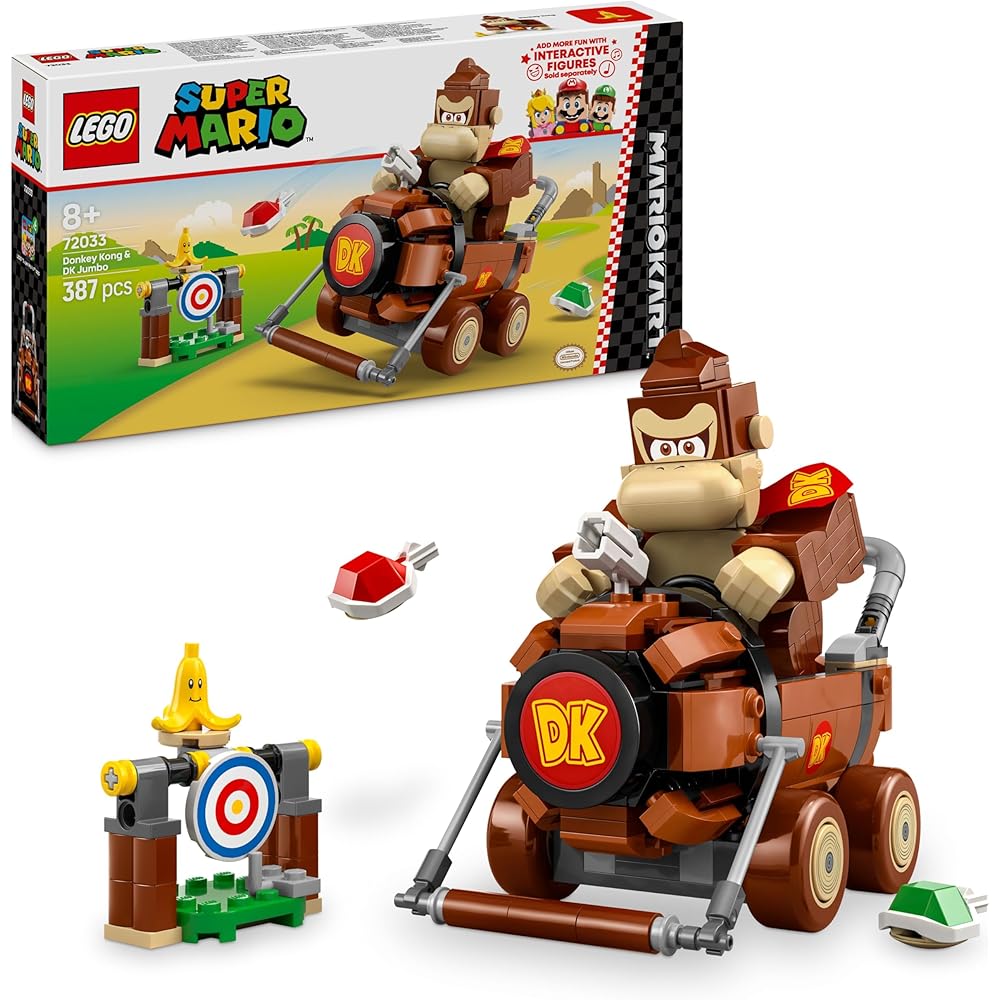 LEGO Super Mario Mario Kart Donkey Kong DK Jumbo Toy Building Blocks for Kids Ages 8-10