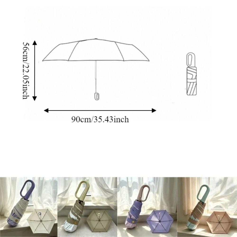 Manual Portable Umbrella UV Protection Sunshade Umbrella Dual-Use Sun Rain Umbrella  Beach