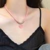 Dopamine Rainbow Candy Necklace Female ins Trendy Sweet Versatile Color Beaded Star Clavicle Chain Girlfriend Necklace