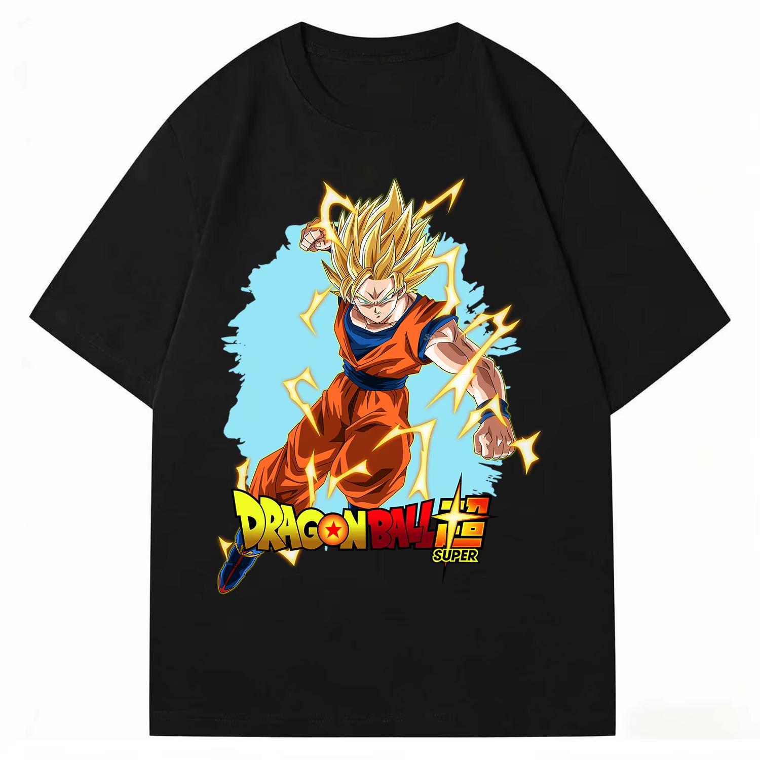 2026 Dragon Ball Goku Tshirt Unisex Anime Ultra Instinct Jiren Graphic Tees Streetwear T Shirts Highquality pure Cotton Tops S