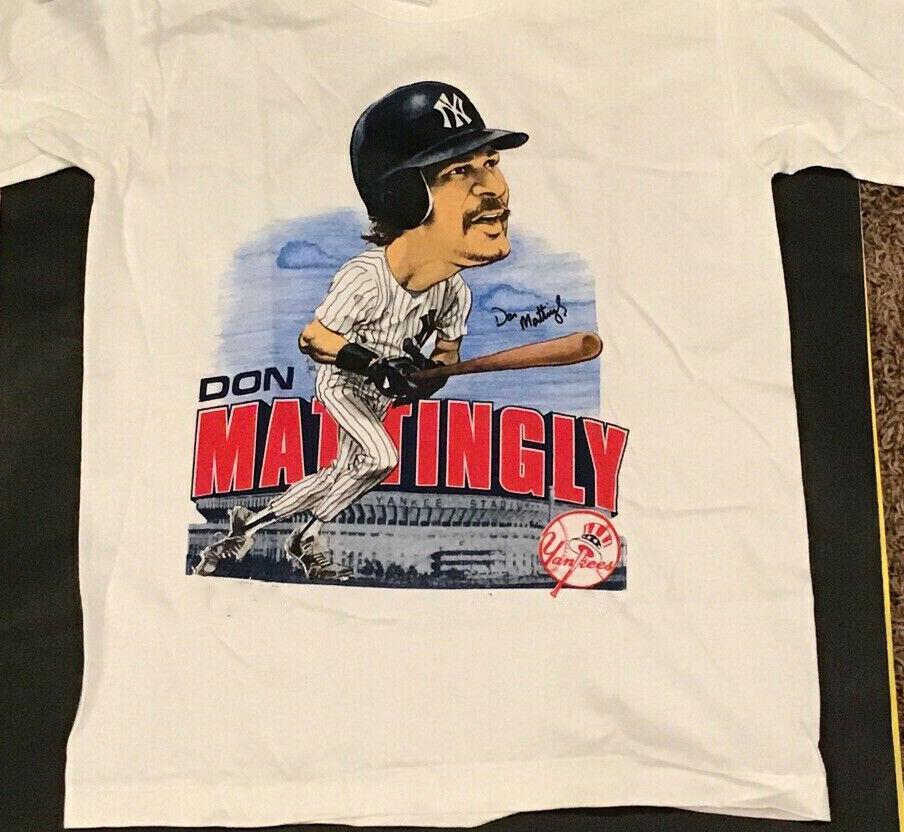 VTG Don Mattingly T-shirt Men T-shirt White Tee All Sizes Unisex T-Shirt XXXL