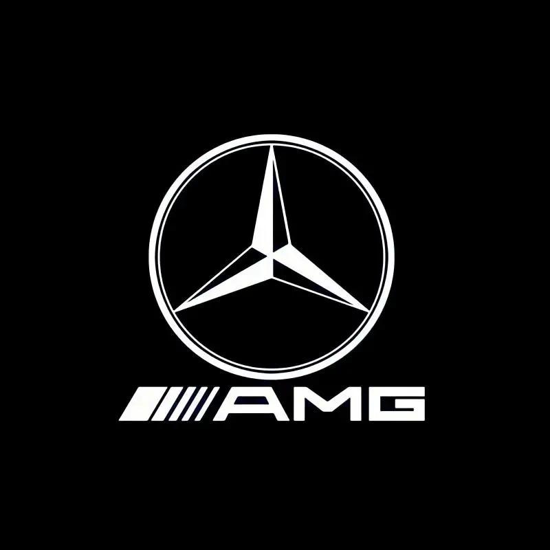 2Pcs LED Car Door Welcome Light Laser Projector Lamp For Mercedes Benz AMG CLA-Class A207 CLS C218 E-Class Coupe C207 2010-2017